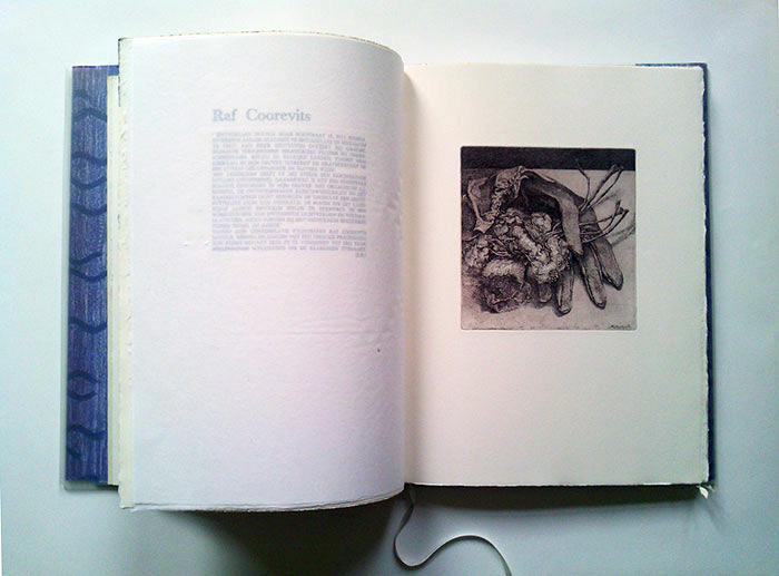 Vlaamse Grafici tussen 1950 - 1990, De Prentenier, 1991. Raf Coorevits, ets.