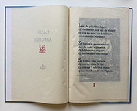 Tekstbladzijde uit Laus Amoris, De Prentenier, 1983

