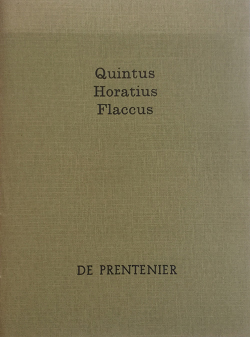 Quintus Horatius Flaccus, Carmen


