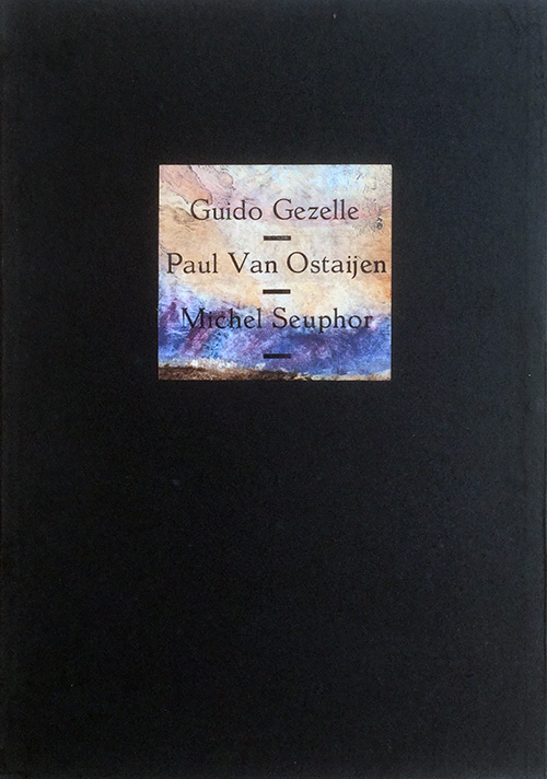 Guido Gezelle, Paul Van Ostaijen, Michel Seuphor, Woordmuziek, 
overslagdoos met opdruk, De Prentenier, 1996

